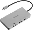 Docking Station Targus Tipo C a HDMI 2.0 X2 USB-A X2 Plata