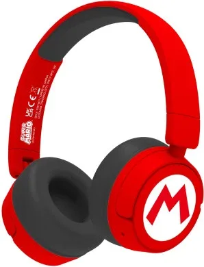 Auriculares Kids Bt Logo Super Mario Rojo Otl Technologies Redstring Sm1016