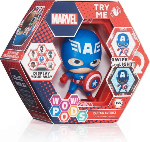 Figura wow! pod marvel capitan america