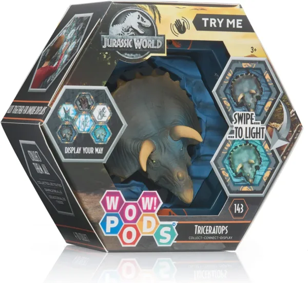 Figura wow! pod jurassic world dominion triceratops