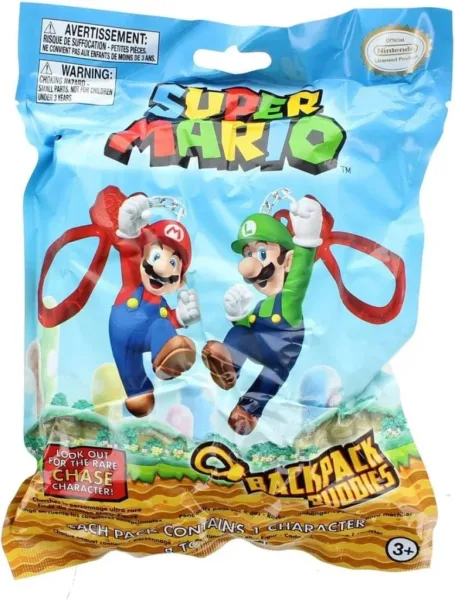 Figuras con colgante backpack budies paladone super mario