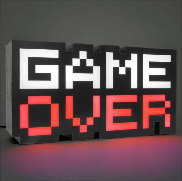 Lampara paladone videojuegos game over