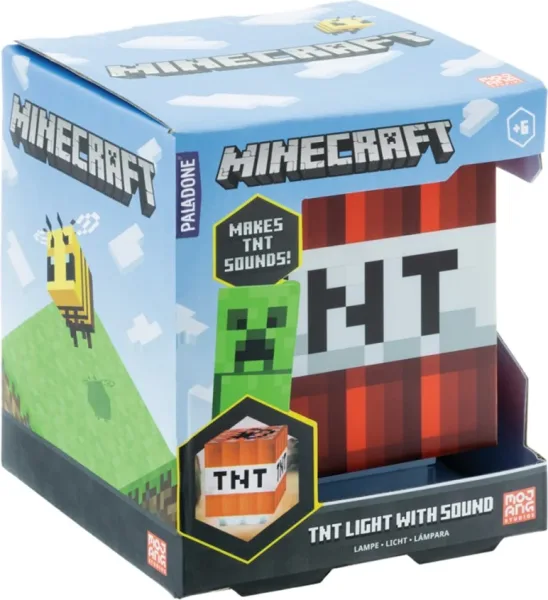 Lampara paladone minecraft caja tnt