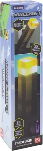 Lámpara paladone minecraft antorcha