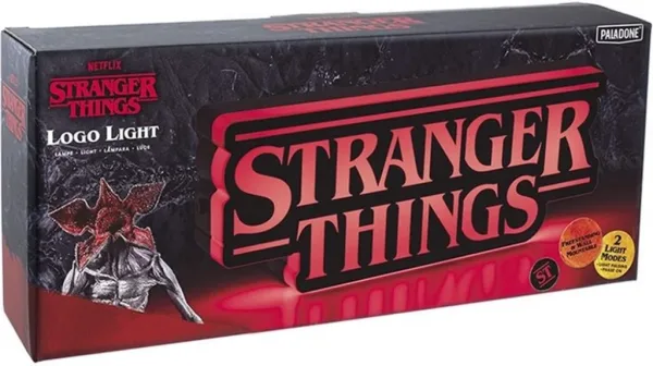 Lampara paladone stranger things shaped logo light