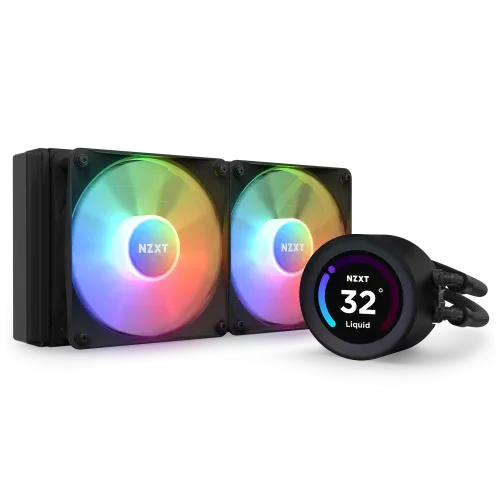 NZXT Kraken Elite 240 RGB Procesador Sistema de refrigeración líquida todo en uno 12 cm Negro 1 pieza(s)