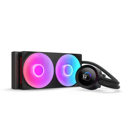 Nzxt Kraken 240 RGB V2 - 240Mm Aio Liquid Cooler W/ 1.54In. Display & & RGB Core Fan Entry Version (Black)