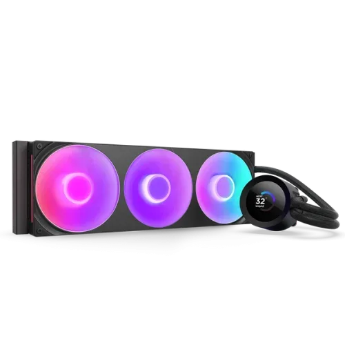 NZXT Kraken Plus 360 RGB Procesador Sistema de refrigeración líquida todo en uno Negro 1 pieza(s)