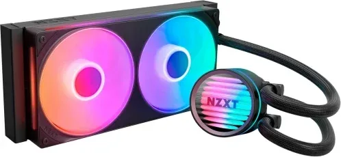 Nzxt Kraken Core RGB - 240Mm  Aio Liquid Cooler With RGB Cap & RGB Core Fan (Black) Rl-Kr24C-B1