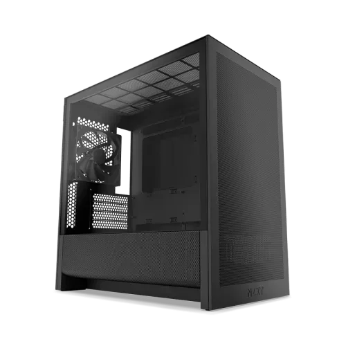 Caja Nzxt H3 Flow (2025) Micro-Atx Mid-Tower Case - All Black Color