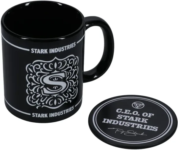 Taza + posavaso paladone stark industries