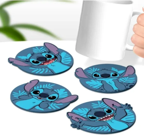 Pack de 4 posavasos disney stitch