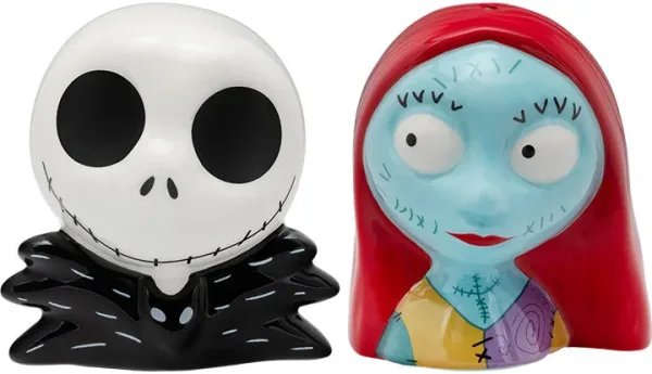 Set salero y pimentero paladone pesadilla antes de navidad nightmare before christmas jack & sally 7 cm
