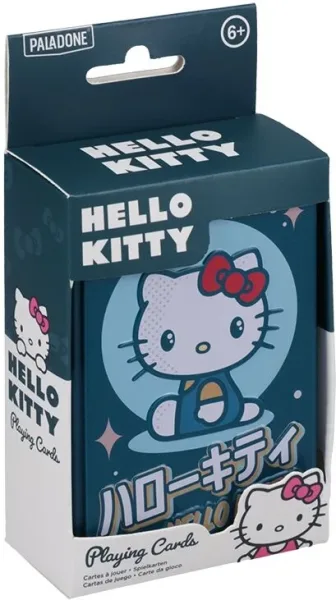 Baraja de cartas en caja metalica paladone hello kitty