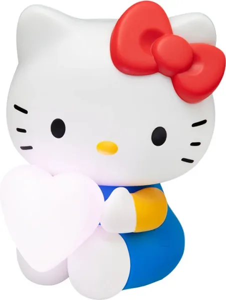 Lámpara 3d paladone hello kitty con corazón 16 cm