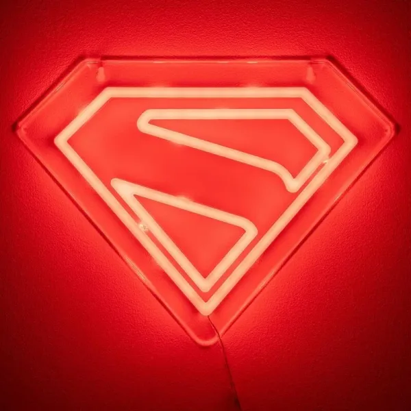 Luz de neón LED para montaje en pared paladone superman