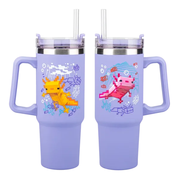 Vaso termo con pajita paladone minecraft