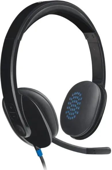 Auricular + Microfono H540 Supresion de Ruido Negro Logitech