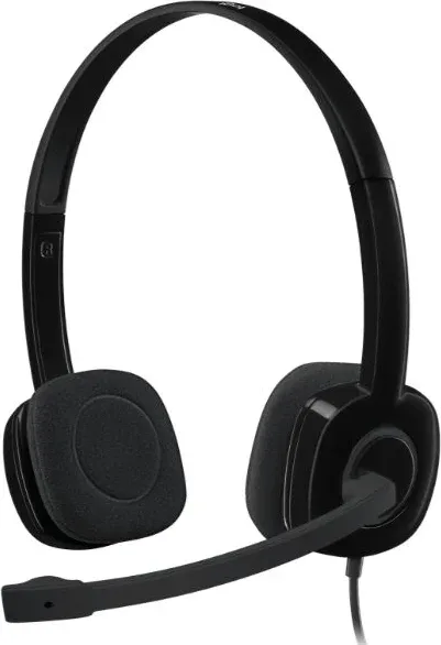 Auricular + Microfono H151 Supresion de Ruido Negro Logitech