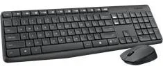Combo Teclado Raton Logitech Mk235 Rf Inalambrico Gris Portugues