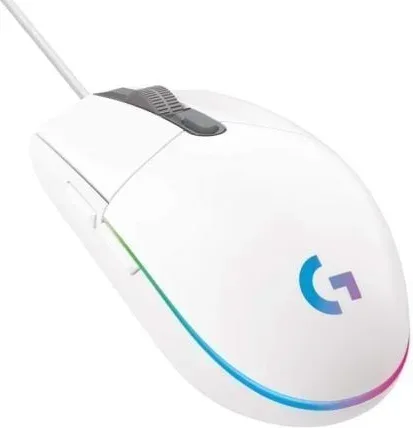 Mouse raton logitech g102 lightsync blanco gaming 8.000 dpi 6 botones