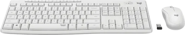 TECLADO + RATON WIRELESS MK295 USB SILENT BLANCO LOGITECH