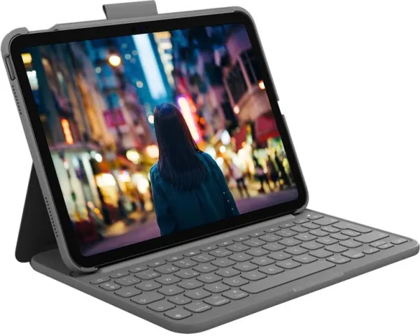 Funda logitech slim folio con teclado para ipad