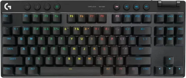 Teclado gaming logitech pro x tkl inalambrico negro tactil