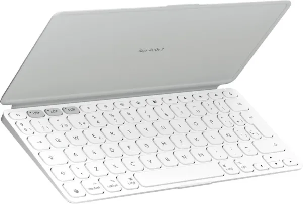 Teclado logitech keys to go 2 for ipad inalambrico blanco