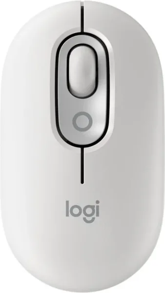 Raton inalambrico logitech pop mouse blanco