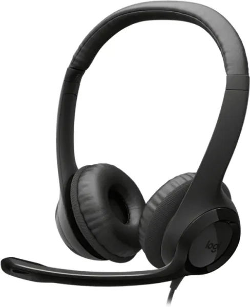 Auricular Profesional Logitech H390 USB-C Headset Black