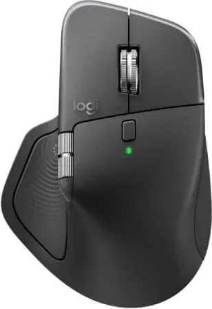 Ratón Ergonómico Inalámbrico Logitech MX Master 4/ Batería recargable/ Hasta 8000 DPI/ Grafito