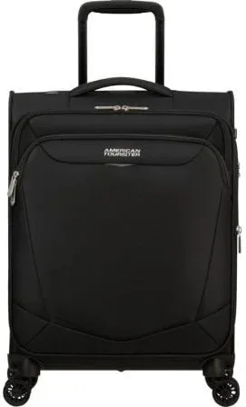 Maleta de Cabina American Tourister SummerRide Spinner 55cm/ 55x40x23cm/ 4 Ruedas/ Negra