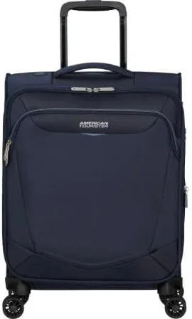 Maleta de Cabina American Tourister SummerRide Spinner 55cm/ 55x40x23cm/ 4 Ruedas/ Azul Marino