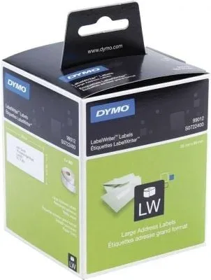 Etiquetas Adhesivas en Rollo Dymo 99012/ 89 x 36mm/ 260 x 2 uds
