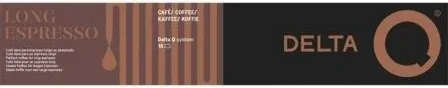 Cápsula Delta Delta Q-Long Espresso para cafeteras Delta/ Caja de 10