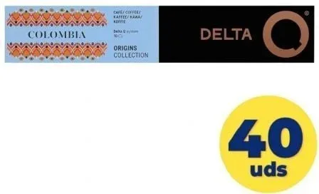 Cápsula Delta Q Colombia para cafeteras Delta/ Caja de 40