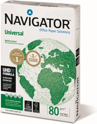 Paquete 500H Papel 80Gr A4 Navigator Cie169 40001823