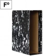Caja para Archivador Jaspeado A-Z Folio Negro Ancor 002065