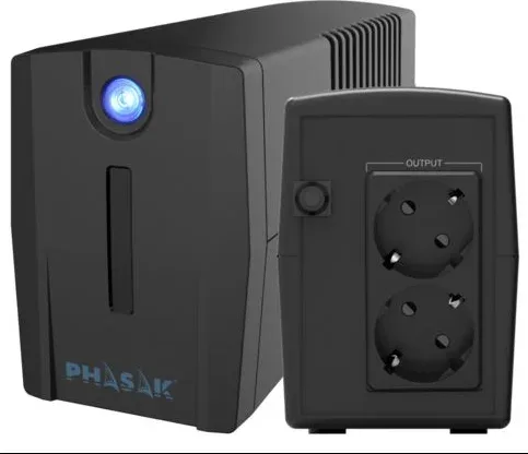 SAI Línea Interactiva Phasak Ottima 860 VA Interactive/ 860VA-480W/ 2 Salidas/ Formato Torre