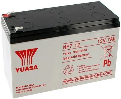 Bateria yuasa np7 - 12l compatible para sais 7ah 12v acido - plomo
