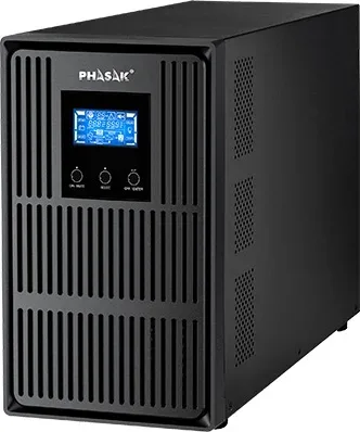 SAI Online Phasak Conqueror Pro 3000 VA Online LCD/ 3000VA-2700W/ 3 Salidas/ Formato Torre