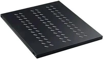 Bandeja fija 1u para rack phasak negro 1000mm - perforada phc 5210