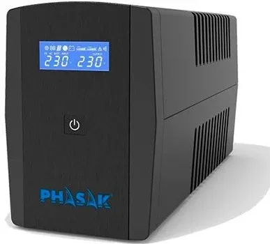 SAI Línea Interactiva Phasak SIRIUS 1260 VA Interactive/ 1260VA-720W/ 4 Salidas/ Formato Torre