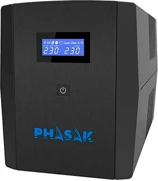SAI Línea Interactiva Phasak SIRIUS 1560 VA Interactive/ 1560VA-900W/ 4 Salidas/ Formato Torre