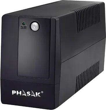 SAI Línea Interactiva Phasak Basic Interactive 600 VA/ 600VA-360W/ 2 Salidas/ Formato Torre