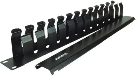 Panel Guía Cables con Tapa para Rack 19" Phasak PA 5095/ Altura 1U