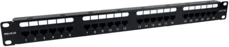 Patch Panel Phasak PU 2421/ 24 Puertos/ Cat.6A/ Altura 1U