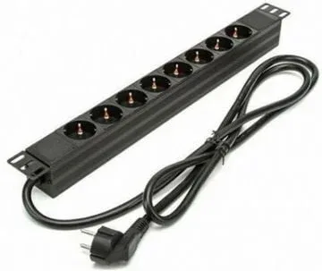 Regleta Phasak BNS 3518/ 8 Tomas de Corriente/ Cable 1.5m/ Negro
