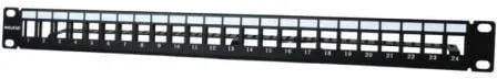 Patch Panel Phasak PA 3424/ 24 Puertos/ Cat.6/ Altura 1U/ Gestión de Cable/ Conectores RJ45 UTP No Incluidos